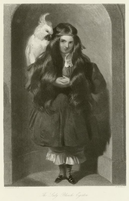 Lady Blanche Egerton af Edwin Landseer