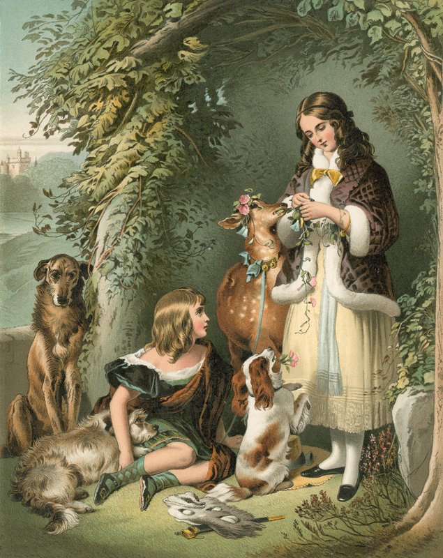 The Marquess of Stafford and the Lady Evelyn Gower (The Sutherland Children) af Edwin Landseer