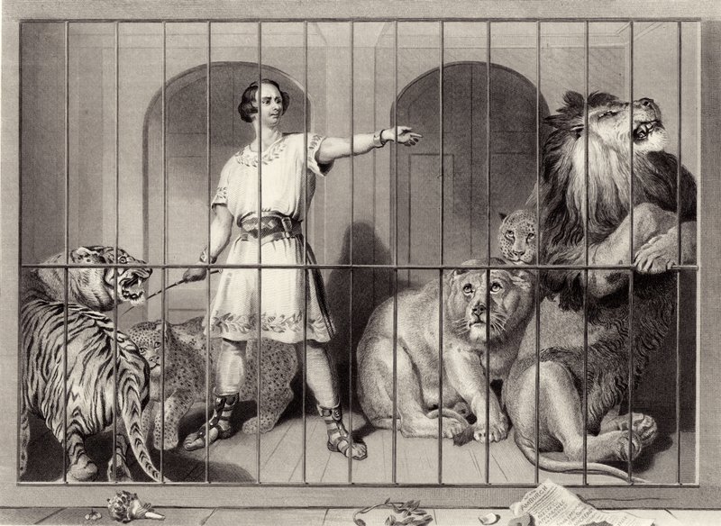 Van Amburgh og løverne af Edwin Landseer
