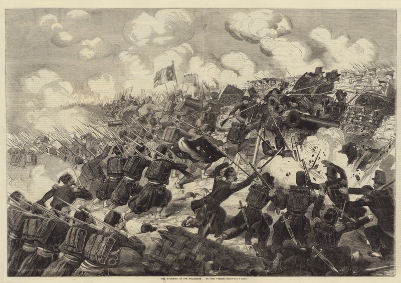 Franskmændenes stormning af Malakhoff af Edwin Thomas Dolby