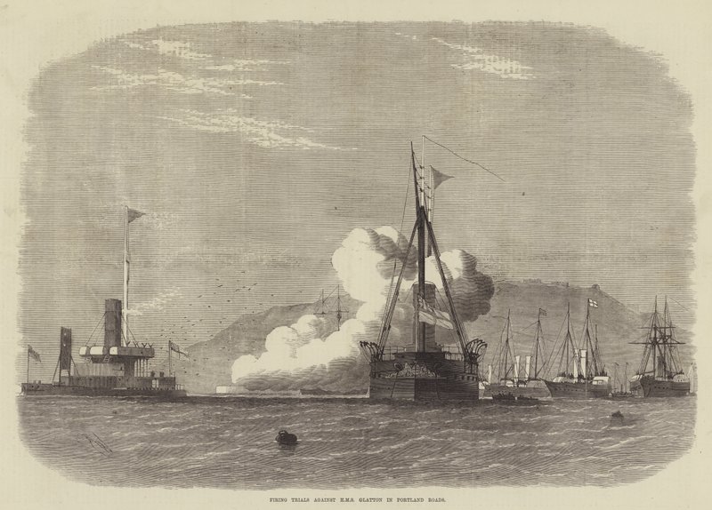 Fyringsforsøg mod HMS Glatton i Portland Roads af Edwin Weedon