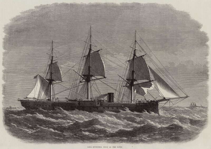 HMS Invincible, bygget på Clyde af Edwin Weedon