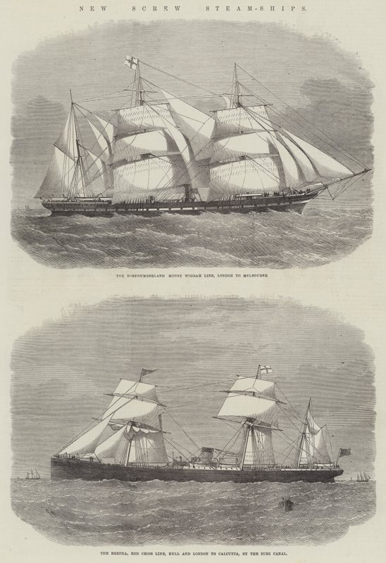 Nye Screw Steam-skibe af Edwin Weedon