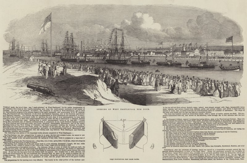 Åbning af West Hartlepool New Dock af Edwin Weedon