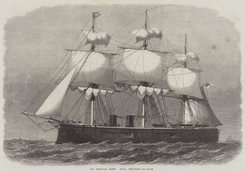 Vores jernbeklædte flåde, HMS Hercules af Edwin Weedon