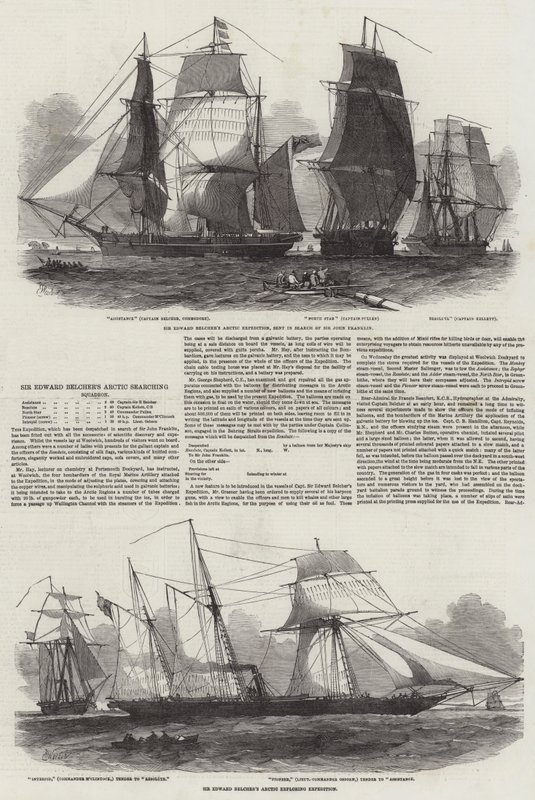 Sir Edward Belchers Arctic Searching Squadron af Edwin Weedon