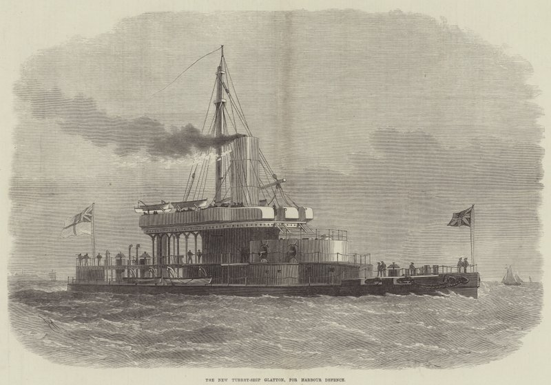 The New Turret-Ship Glatton, til havneforsvaret af Edwin Weedon