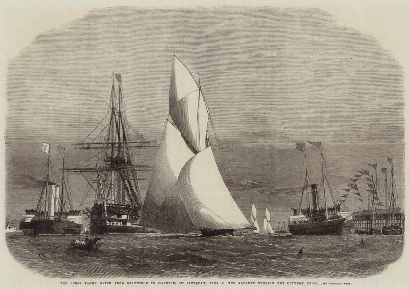 Ocean Yacht Match fra Gravesend til Harwich, lørdag den 4. juni, vandt Volante Cutters