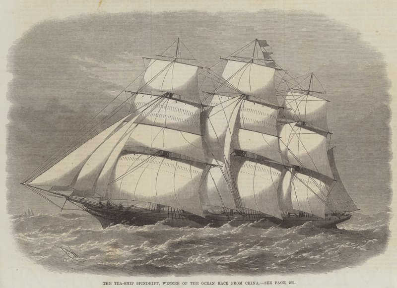 The Tea-Ship Spindrift, vinder af Ocean Race fra Kina af Edwin Weedon
