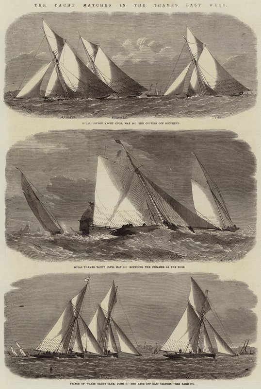 Yachtkampene i Themsen i sidste uge af Edwin Weedon