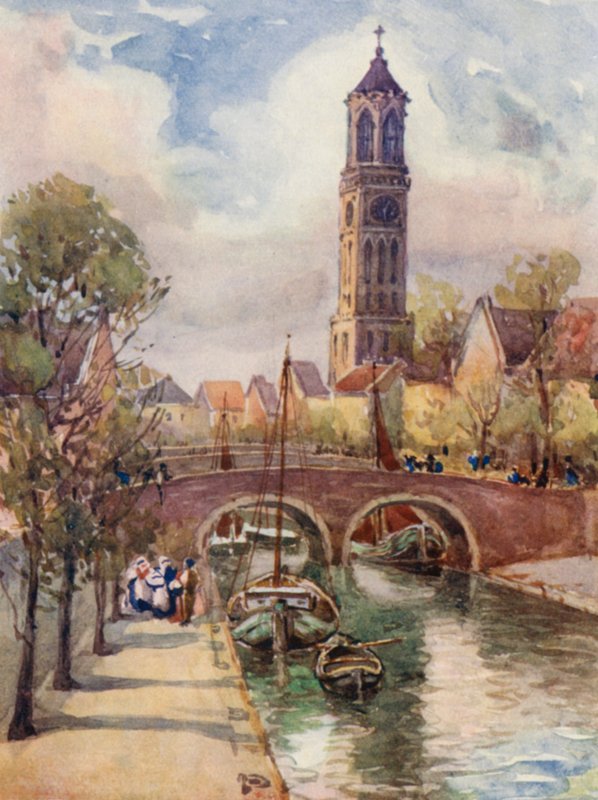 Rhinen: Utrecht (farvelitografi) af Effie Jardine