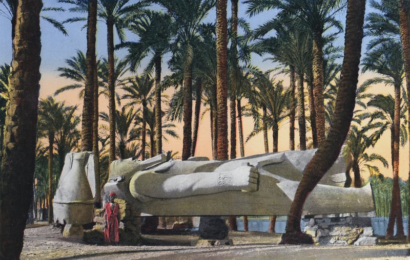 Cairo, statue af Menphis (farvefoto) af Egyptian Photographer