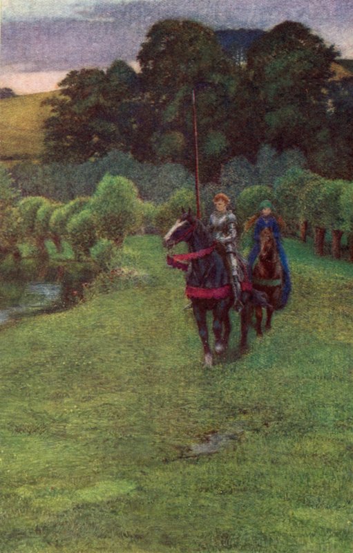 Enid de red så langsomt og de så så blege ud (farve litho) af Eleanor Fortescue Brickdale