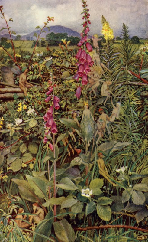 Guinevere (farve litho) af Eleanor Fortescue Brickdale