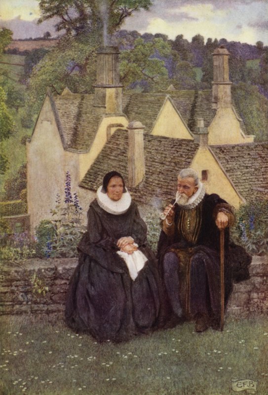 Så rolige er vi, når lidenskaberne ikke er mere! (farve litho) af Eleanor Fortescue Brickdale