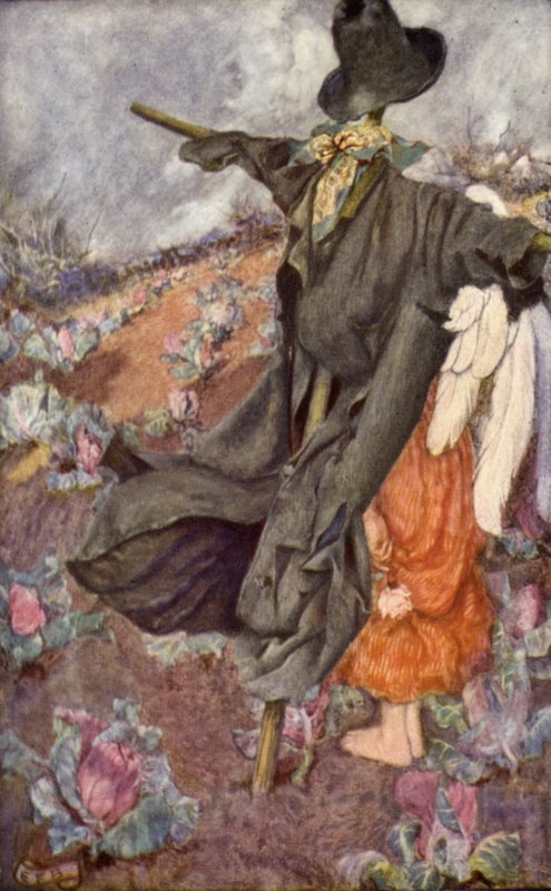 "Verden, og hvad den frygter" (farve litho) af Eleanor Fortescue Brickdale