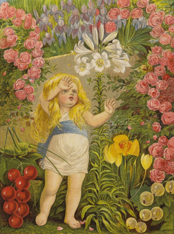 Liljen, himlens blomst (farve litho) af Eleanor Fortescue Brickdale