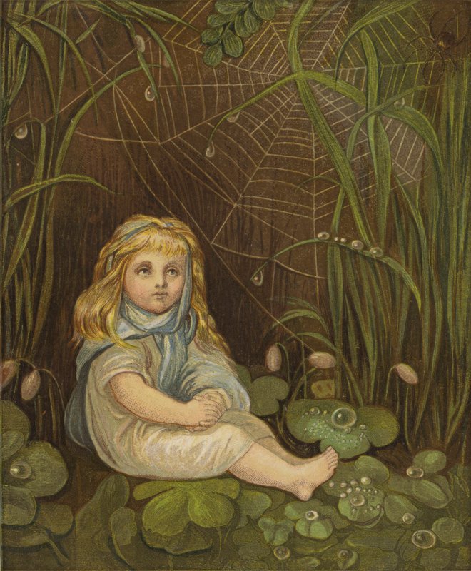 Stjernerne er langt, langt væk (farve litho) af Eleanor Fortescue Brickdale