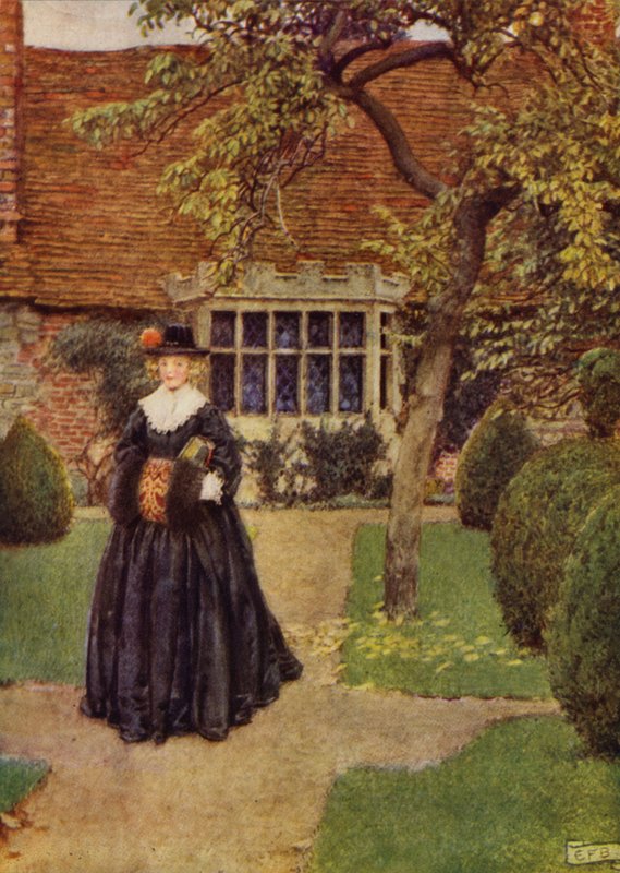 Når min Julia går i silke (farve litho) af Eleanor Fortescue Brickdale