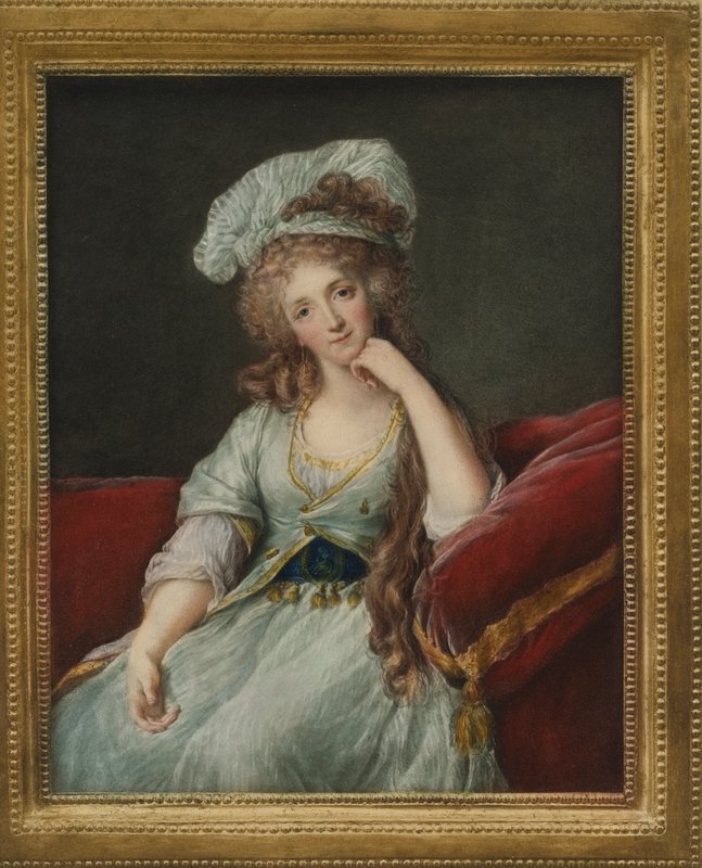 Portræt af Louise Marie Adelaide de Bourbon-Ponthievre, hertuginde af Orleans af Elisabeth Louise after Vigee Lebrun