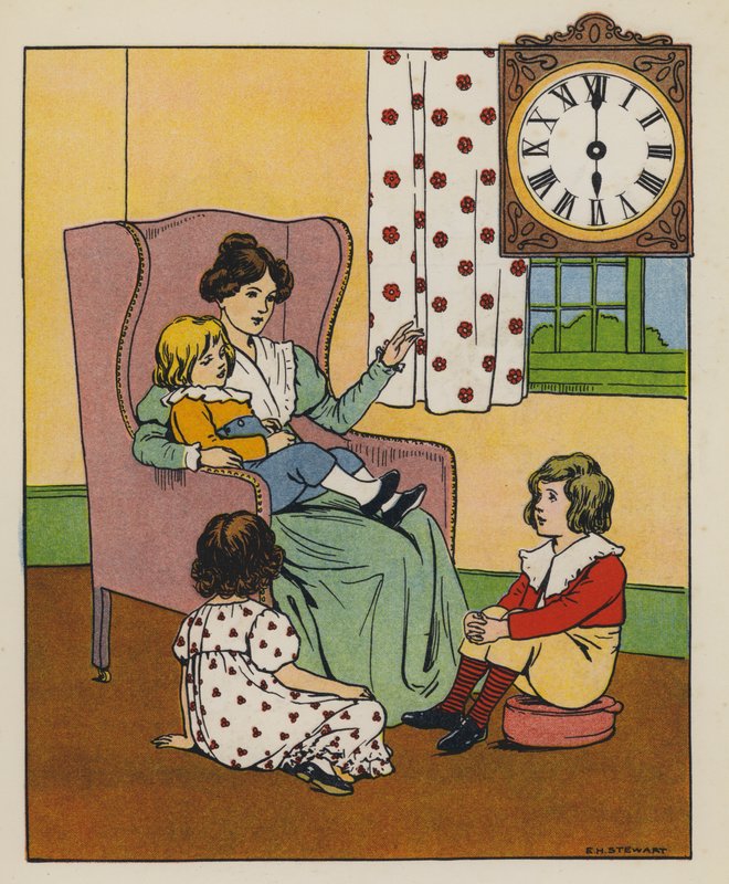 Historietid (farve litho) af Elise H. Stewart