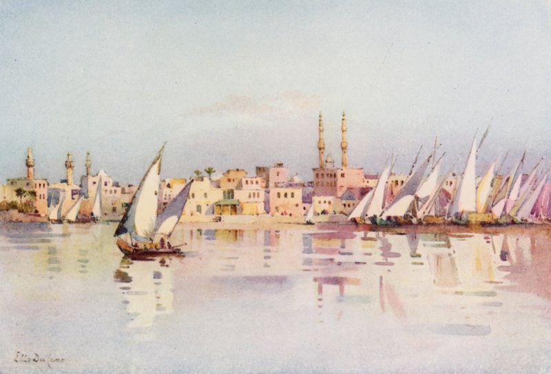 Damietta (farve litho) af Ella Du Cane