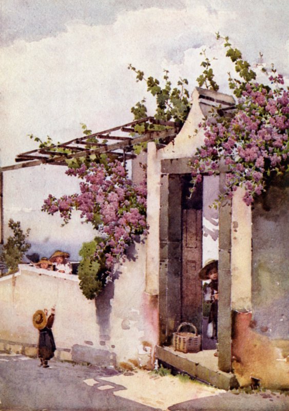 På Torrinhas Road (farve litho) af Ella Du Cane