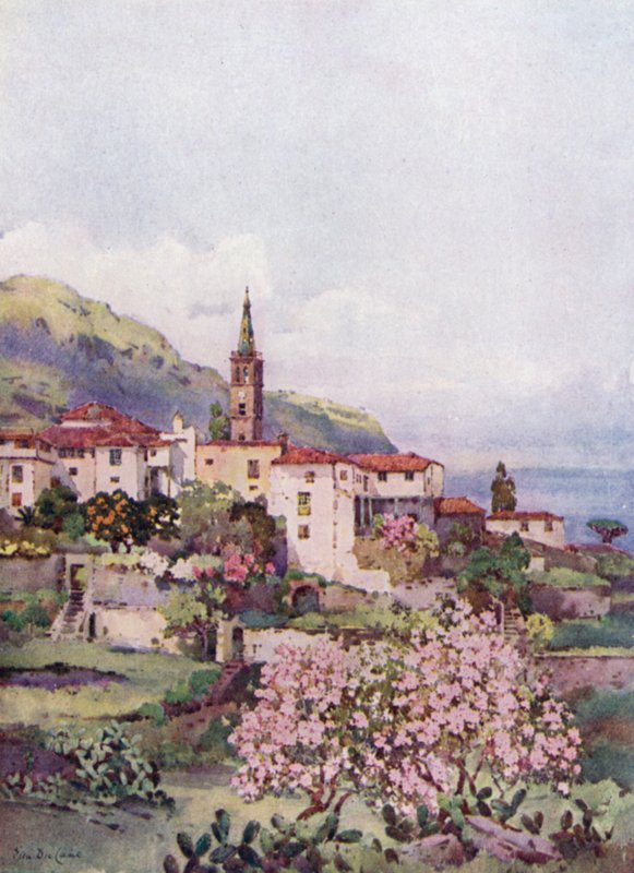 Realejo Alto (farve litho) af Ella Du Cane