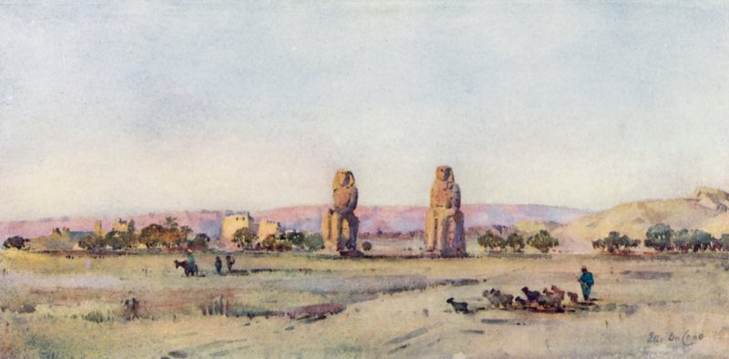 The Colossi (farve litho) af Ella Du Cane