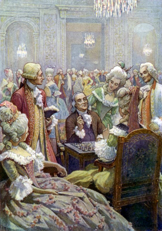 Benjamin Franklin ved Louis XVI