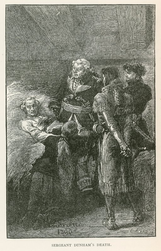 Sergent Dunhams død (gravering) af Elviro Michael Andriolli
