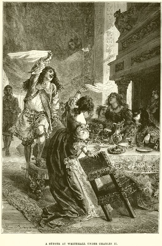 En nadver i Whitehall under Charles II af Emile Antoine Bayard