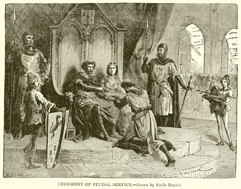 Ceremoni for feudal tjeneste af Emile Antoine Bayard