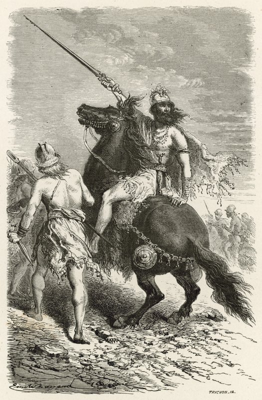 Krigere i jernalderen af Emile Antoine Bayard