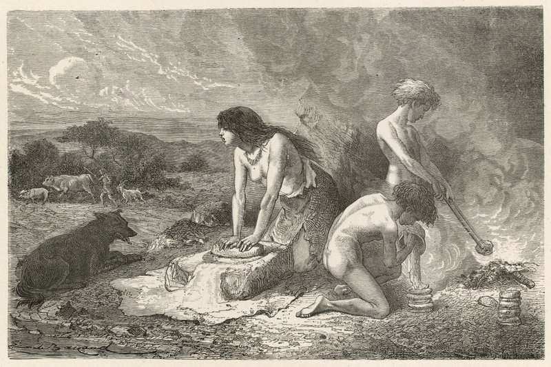 Bagekunsten i stenalderen af Emile Antoine Bayard