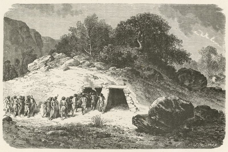 En tumulus i den polerede stens æra af Emile Antoine Bayard