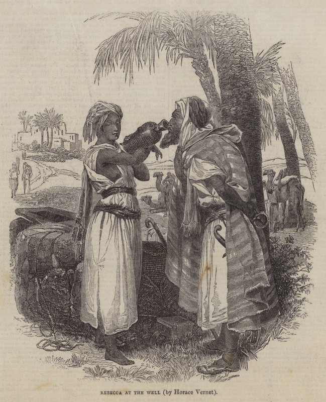 Rebecca ved Brønden af Emile Jean Horace Vernet