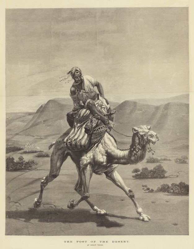 Ørkenens Post af Emile Jean Horace Vernet