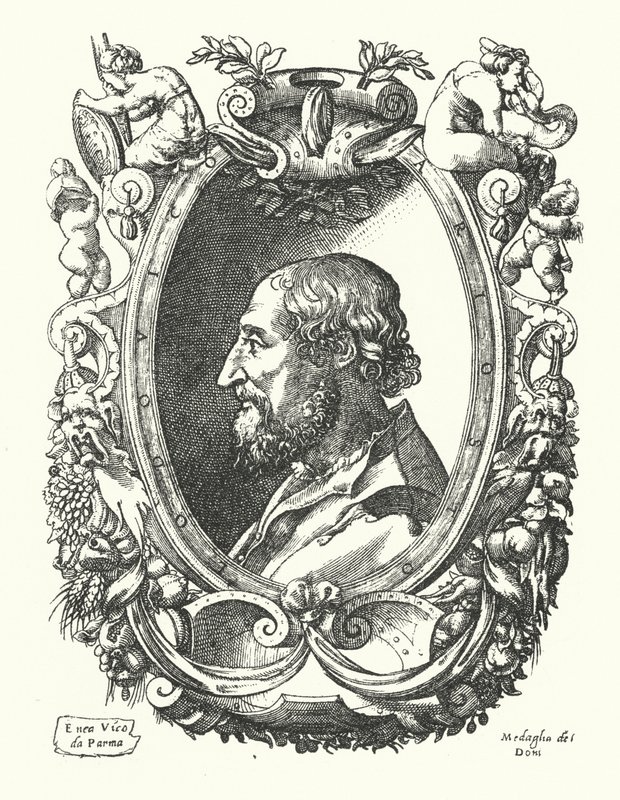 Ludovico Ariosto, italiensk renæssancedigter af Enea Vico