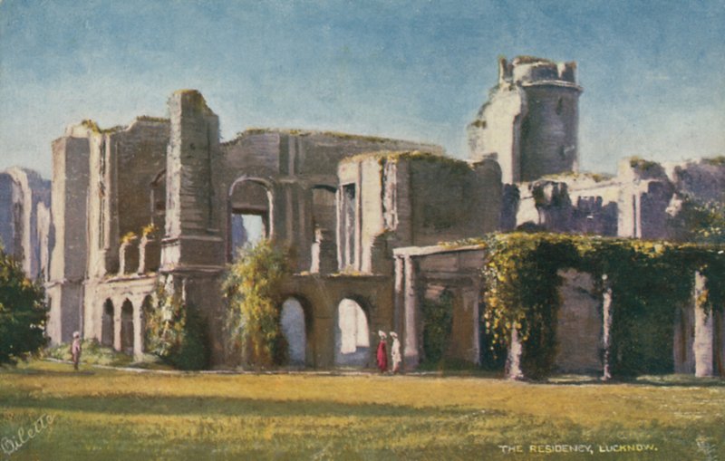 The British Residency, Lucknow, Indien af English Photographer
