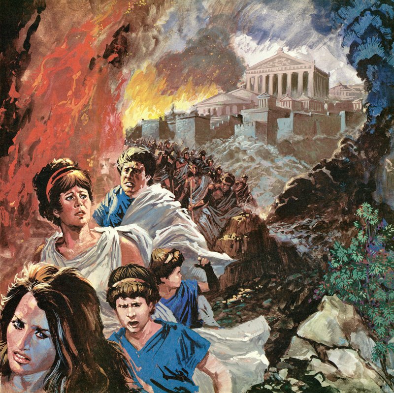 Athen brænder af English School