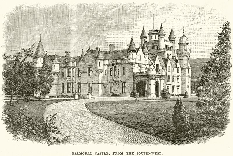 Balmoral Castle, fra sydvest af English School