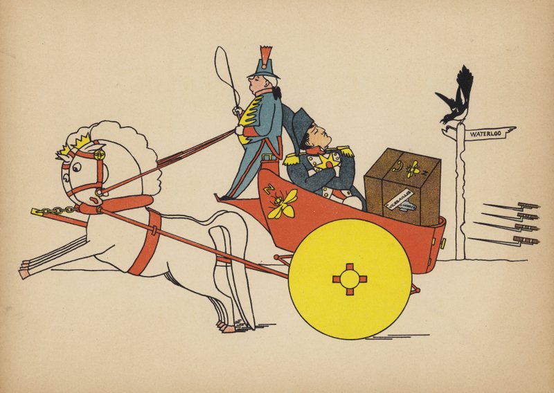 Slaget ved Waterloo, 1815 af English School
