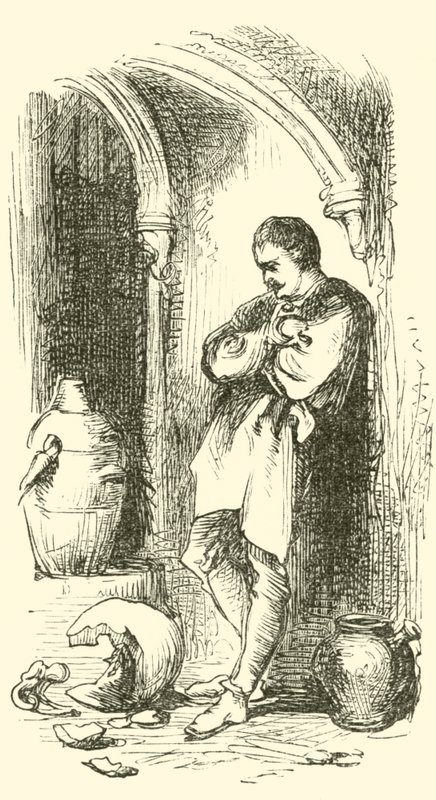 Bernard Palissy, Huguenot-keramiker, med knust potte af English School