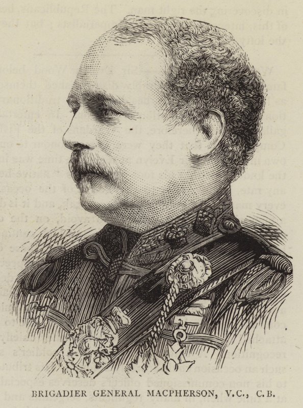 Brigadegeneral Macpherson, VC, CB af English School