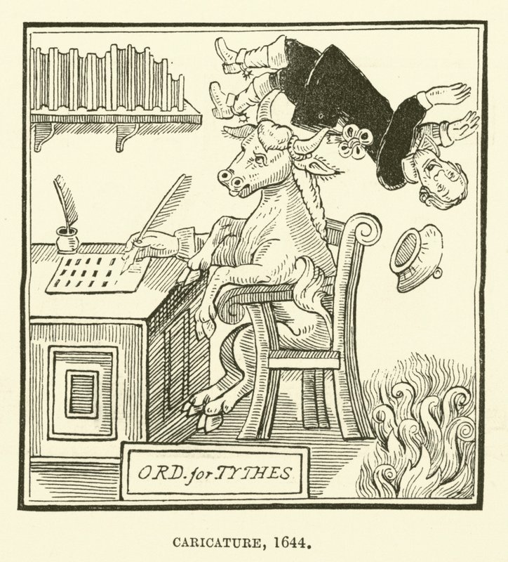 Karikatur, 1644 af English School