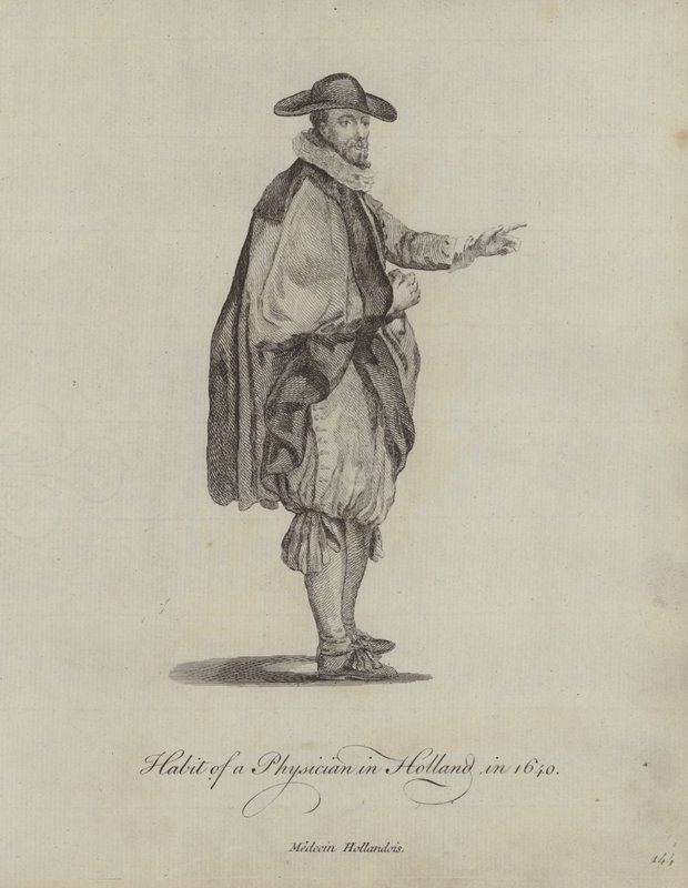 Læges vane i Holland i 1640 af English School