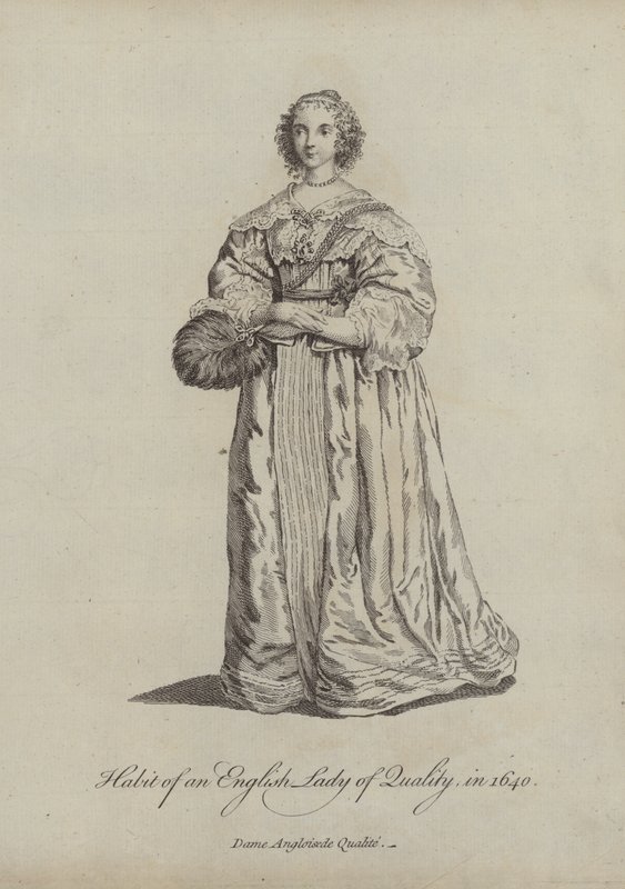 Vanen til en engelsk dame af kvalitet i 1640 af English School