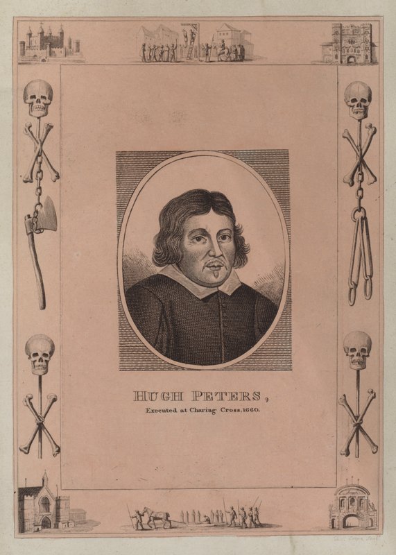 Hugh Peters, henrettet ved Charing Cross, 1660 af English School