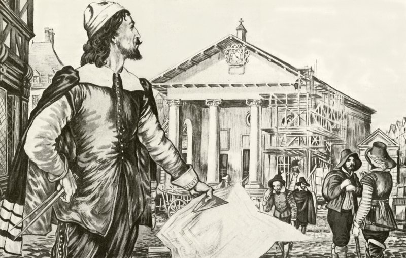 Inigo Jones designer kirken St Paul, Covent Garden af English School